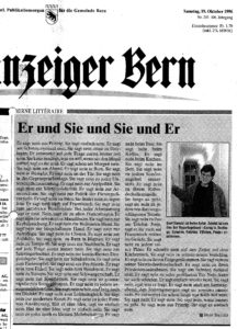 Anzeiger Bern - Berne Littéraire